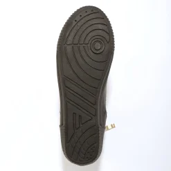 Sneakers met hoge schacht, rits en goudkleurige gesp