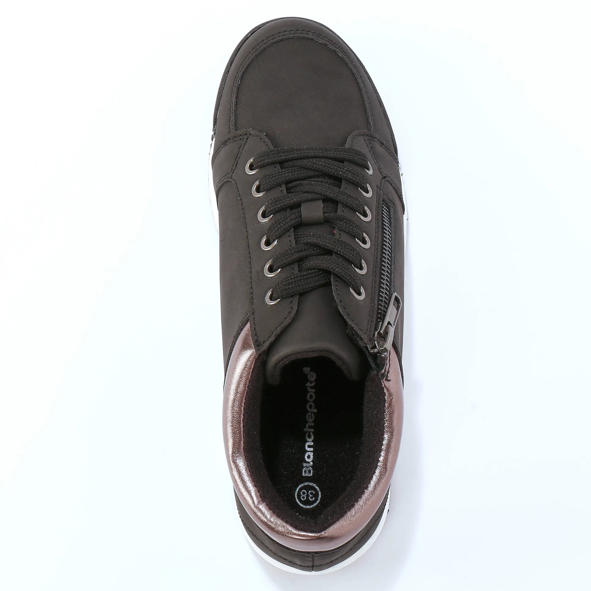Sneakers met lage schacht en veters