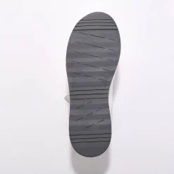 Sneakers met rits, in soepel leer met zool in 2 materialen
