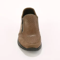 Sneakers met rits voor gevoelige voeten in rekbare stof