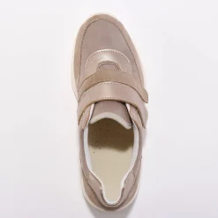 Sneakers met scratchsluiting, in rekbaar materiaal, speciaal voor gevoelige voeten