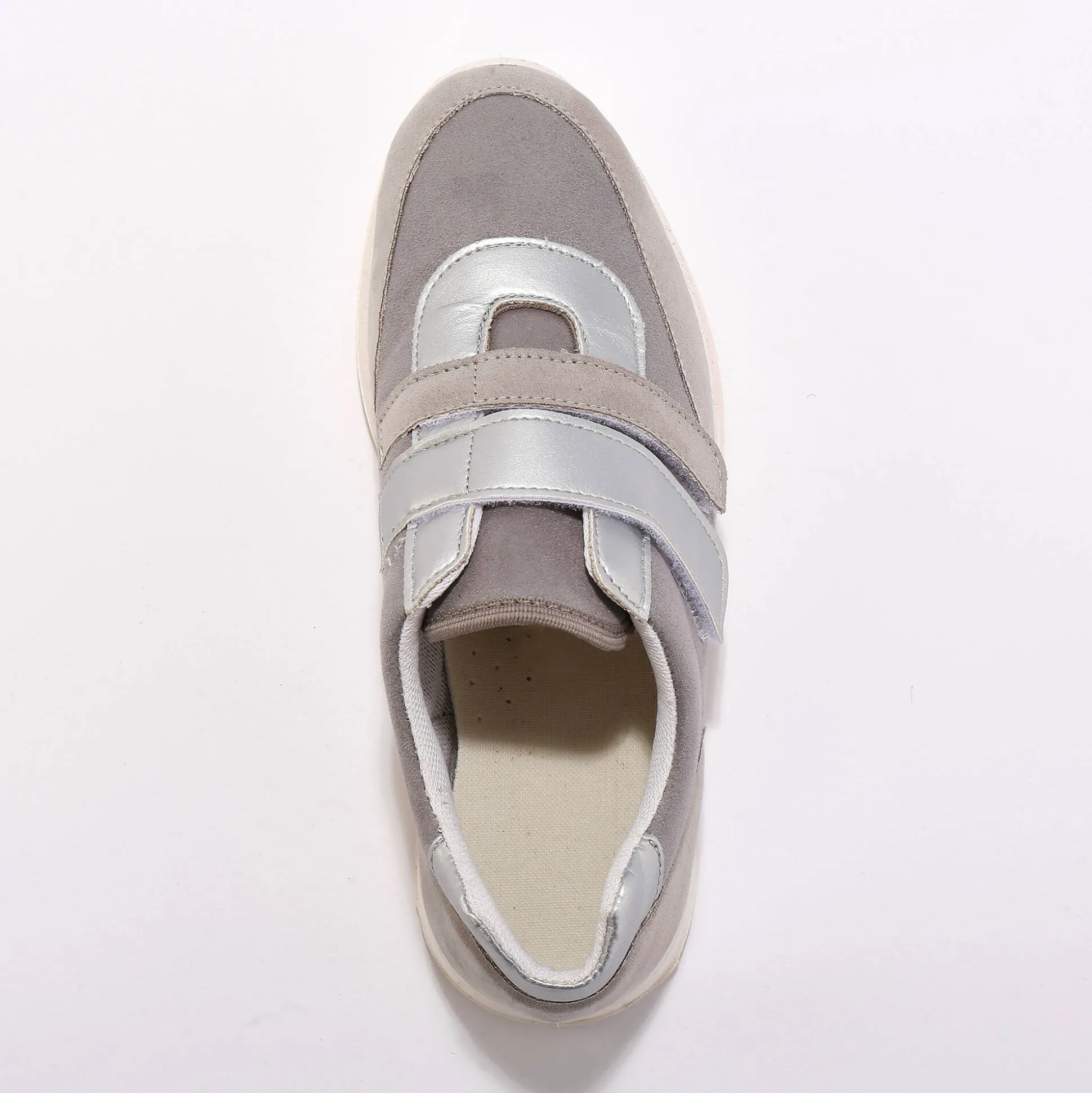 Sneakers met scratchsluiting, in rekbaar materiaal, speciaal voor gevoelige voeten
