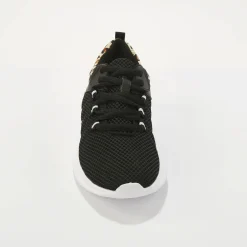 Sneakers met veters en dierenhuidprint