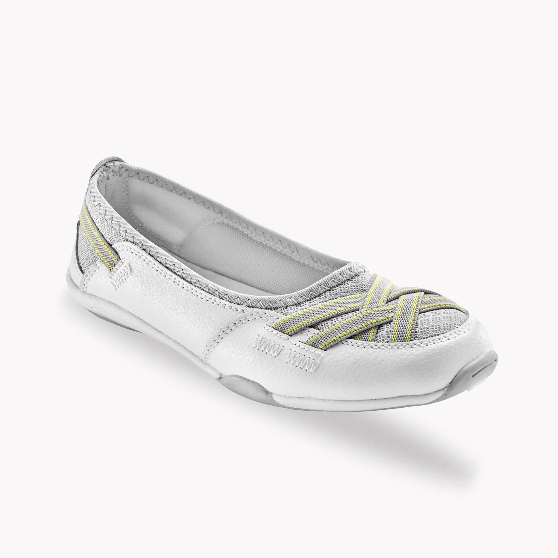 Soepele ballerina's in leer