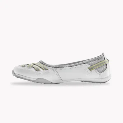 Soepele ballerina's in leer