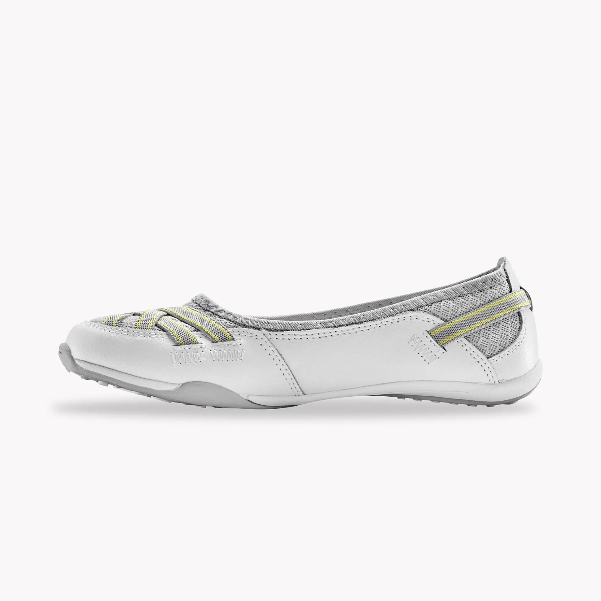 Soepele ballerina's in leer