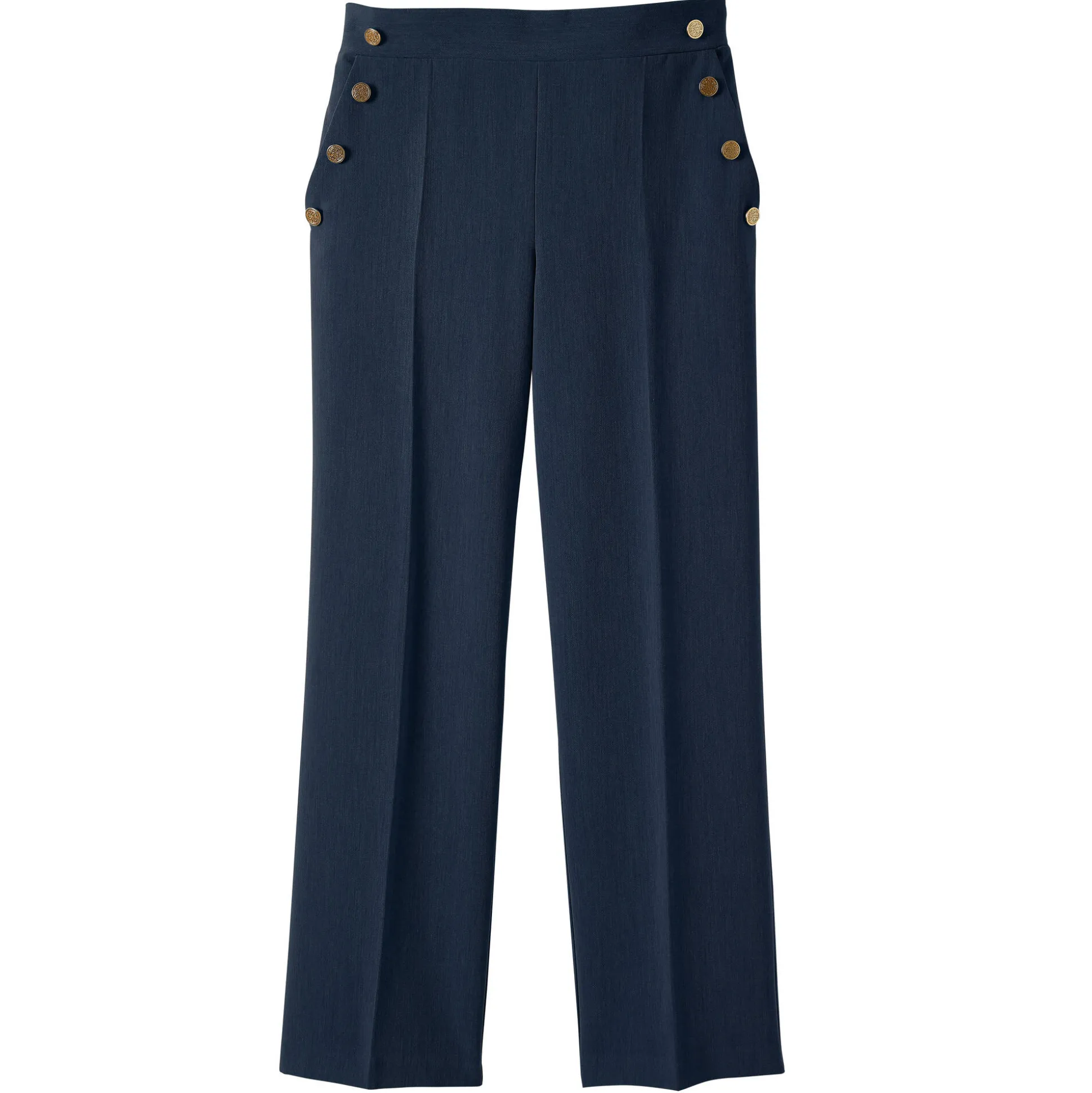 Soepele broek met knooppandeffect
