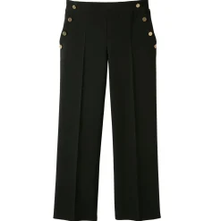 Soepele broek met knooppandeffect