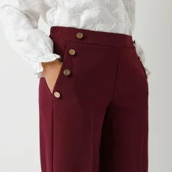 Soepele broek met knooppandeffect