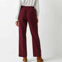 Soepele broek met knooppandeffect