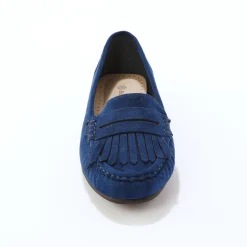 Soepele mocassins in microvezeltextiel