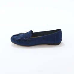 Soepele mocassins in microvezeltextiel