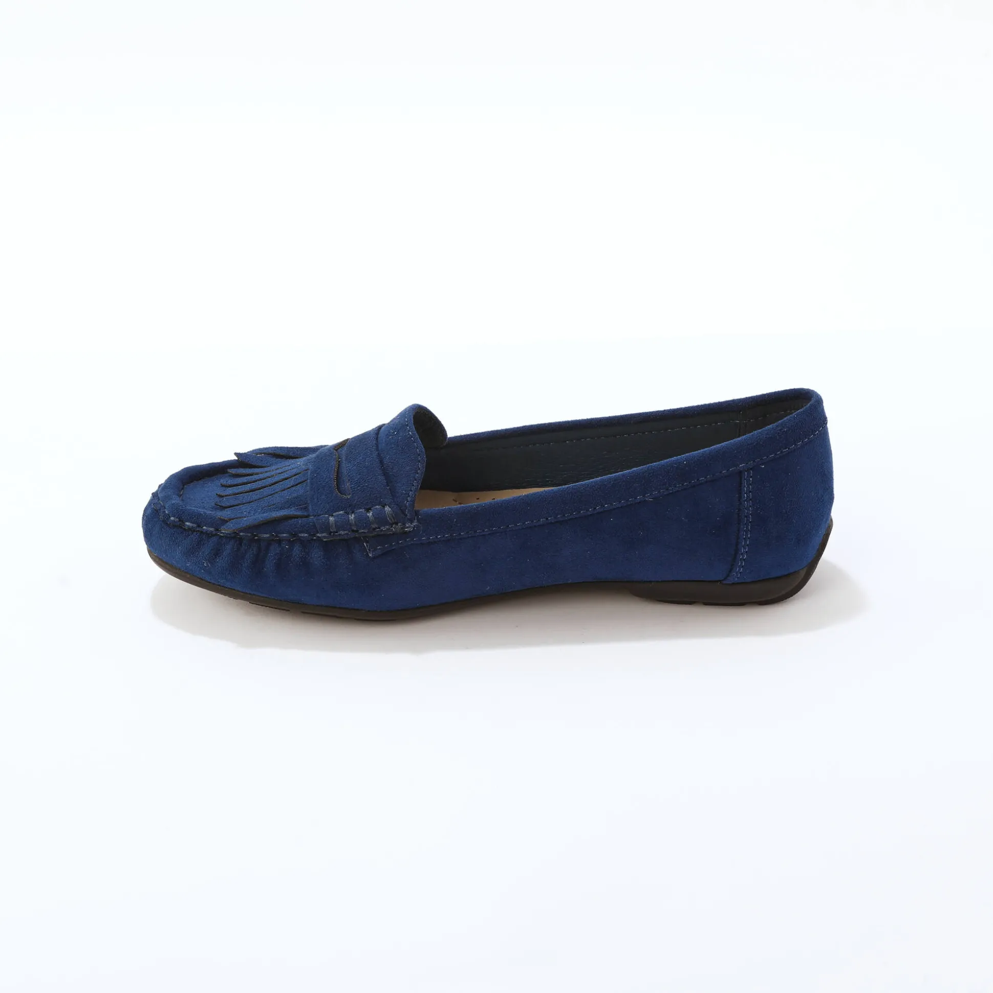 Soepele mocassins in microvezeltextiel