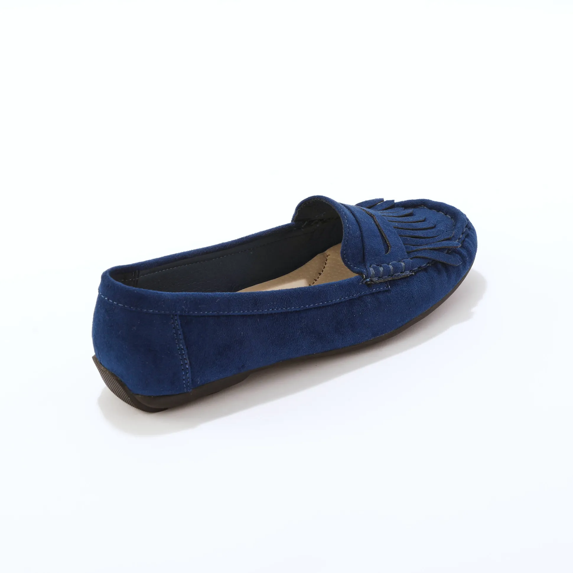 Soepele mocassins in microvezeltextiel