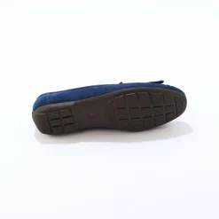 Soepele mocassins in microvezeltextiel