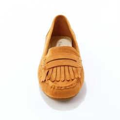 Soepele mocassins in microvezeltextiel
