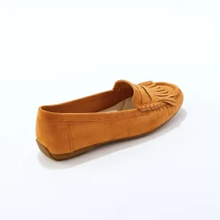 Soepele mocassins in microvezeltextiel