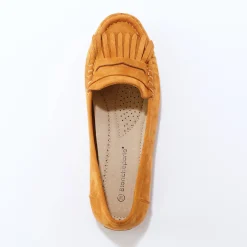 Soepele mocassins in microvezeltextiel