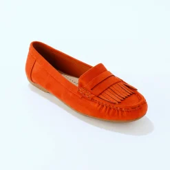 Soepele mocassins in microvezeltextiel