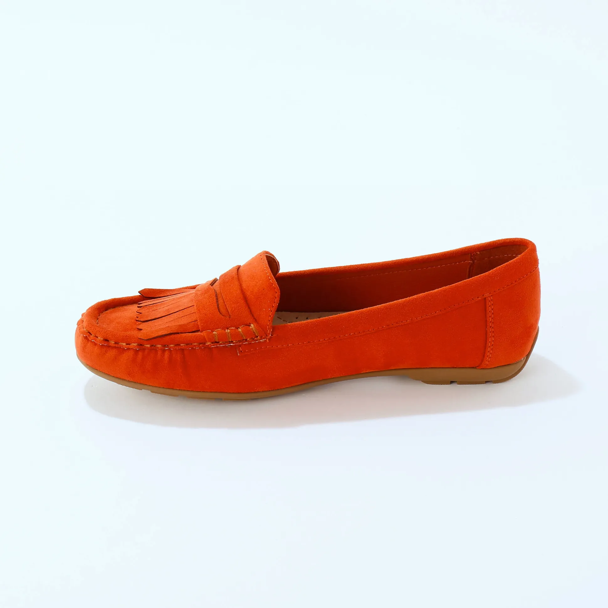 Soepele mocassins in microvezeltextiel
