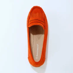 Soepele mocassins in microvezeltextiel