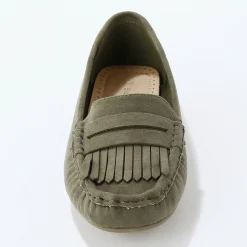 Soepele mocassins in microvezeltextiel