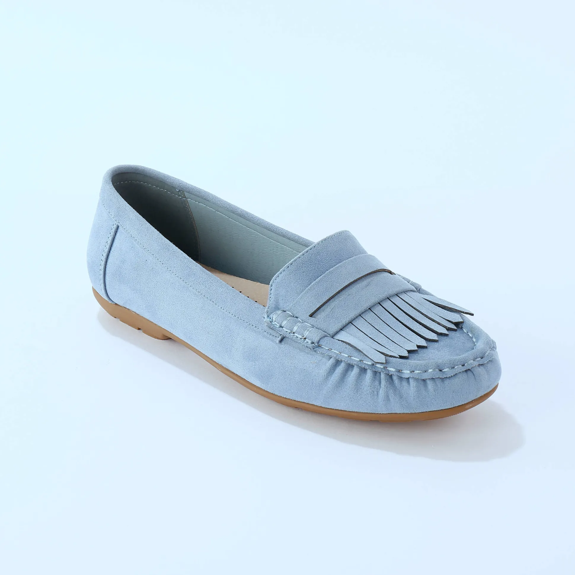 Soepele mocassins in microvezeltextiel