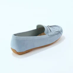 Soepele mocassins in microvezeltextiel