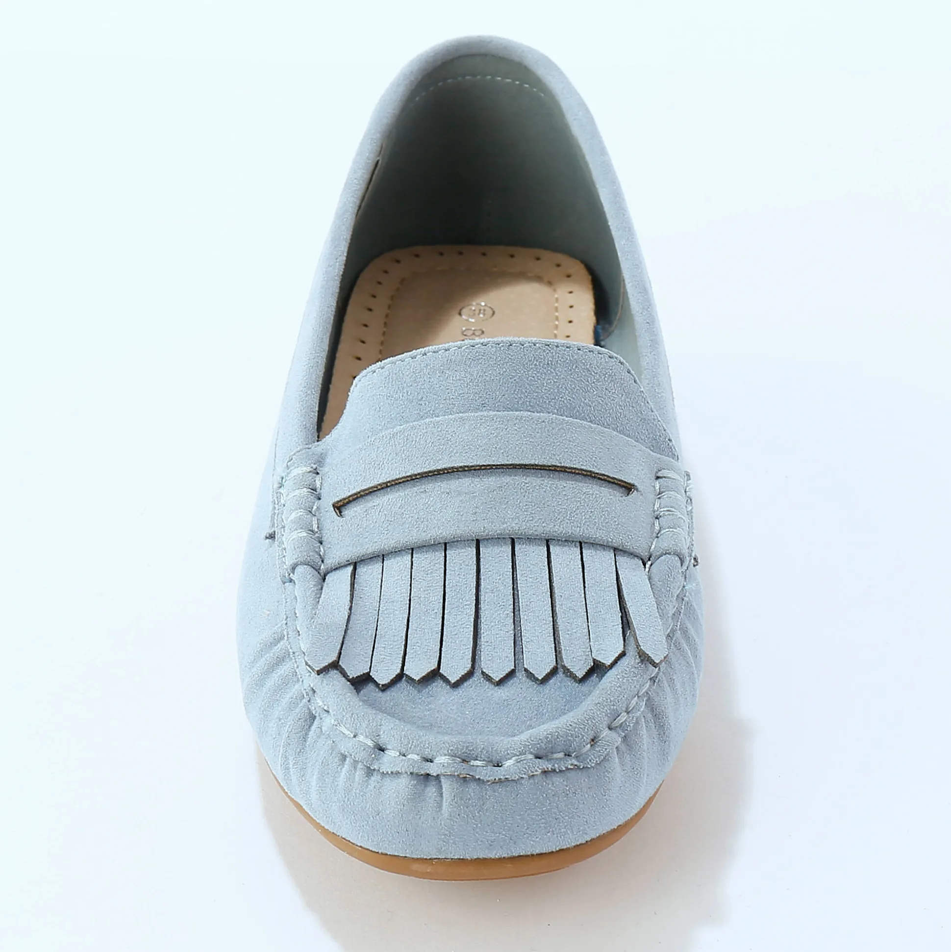 Soepele mocassins in microvezeltextiel