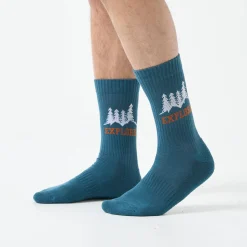 Sokken in ribtricot met jacquardlogo - set van 3 paar