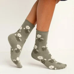 Sokken met bloemenprint - set van 3 paar