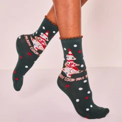 Sokken met kerstprint - set van 3 paar