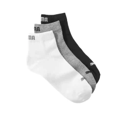 Sokken Quarter Puma® - set van 3 paar grijs, wit, zwart