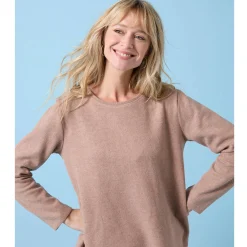 Speciaal T-shirt voor kleine meisjes, ronde hals, geribbeld