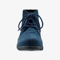 Splitleren bottines met veters