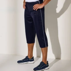 Sportbroek in 7/8-model, microvezel met geruwde binnenkant