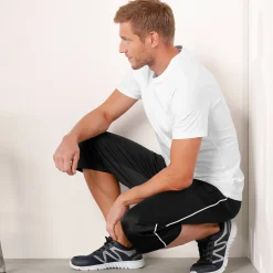 Sportbroek in 7/8-model, microvezel met geruwde binnenkant