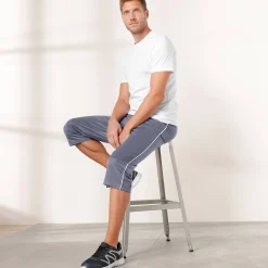 Sportbroek in 7/8-model, microvezel met geruwde binnenkant