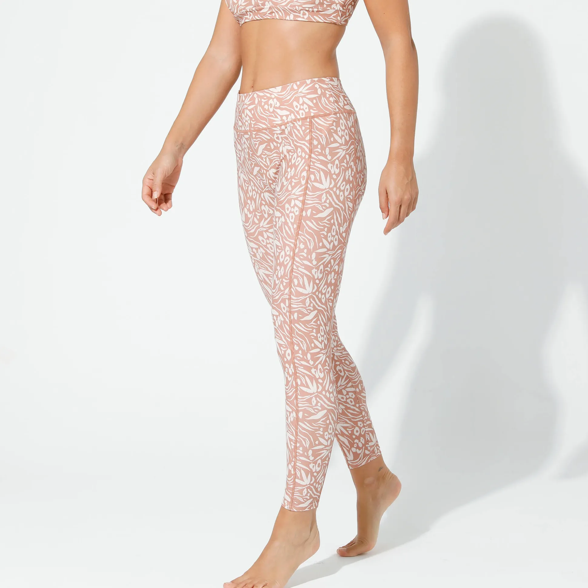 Sportlegging met hoge taille en talrijke zakken