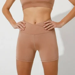 Sportshort voor gelifte bips in microvezel