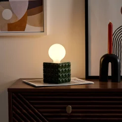 Staande ledlamp in keramiek