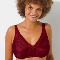 Steungevende beha in geborduurd tricot - zonder beugels
