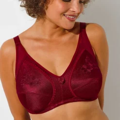 Steungevende beha in geborduurd tricot - zonder beugels