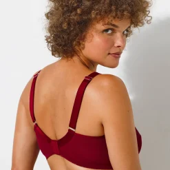 Steungevende beha in geborduurd tricot - zonder beugels