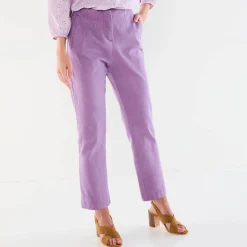 Steungevende 7/8-broek, hoge taille