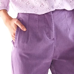 Steungevende 7/8-broek, hoge taille