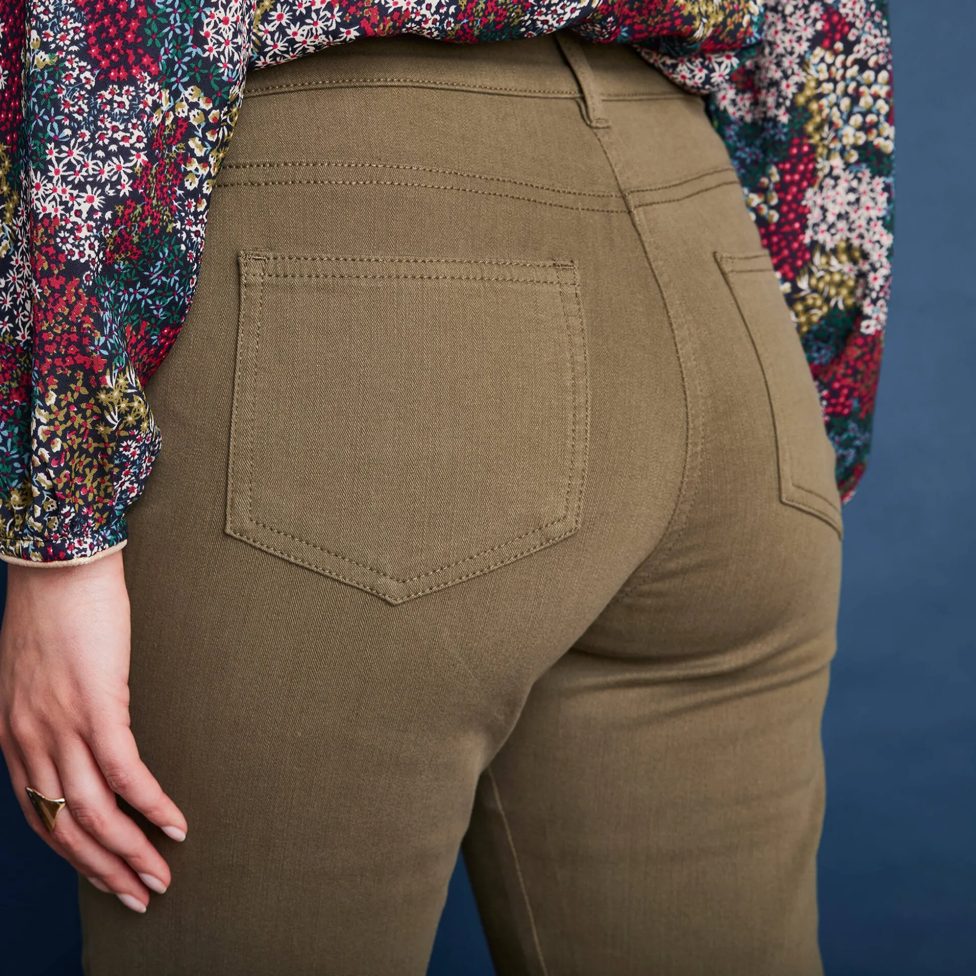 Steungevende broek voor kleine lengte, binnenpijplengte 75 cm