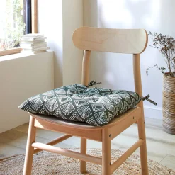 Stoelkussentje, geometrische print - set van 2