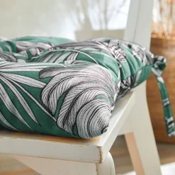Stoelkussentje met tropische print - set van 2