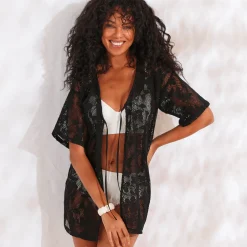 Strandkimono in macramé